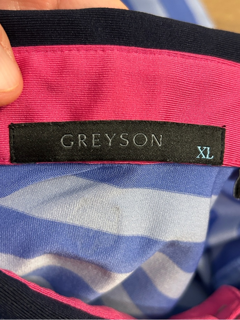Greyson Blue Striped Performance Polo Shirt Men’s Size XL
W - Picture 5 of 17